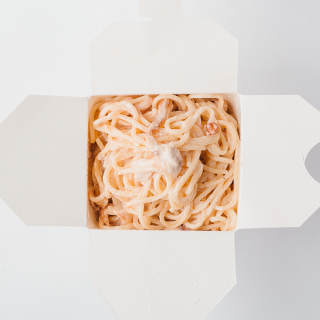 Спагетти "Тетрацини" с цыпленком и грибами